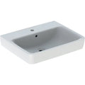 Geberit Renova Plan lavabo 600 x 480 mm - blanc KeraTect - avec trou de robinet - avec trop-plein