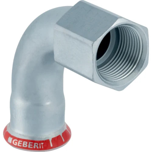 Geberit Mapress C-acier zingué coude de transition 90° FF 22 x 3/4 F