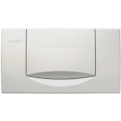 Geberit Highline plaque de commande - blanc avec bouton à interruption