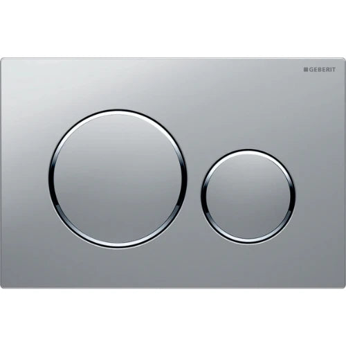Geberit Sigma 20 plaque de commande - mat chromé laqué easy-to-clean - avec 2 touches