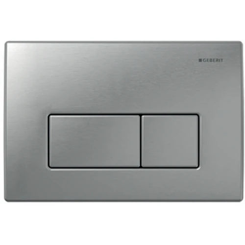PLAQUE DE COMMANDE GEBERIT KAPPA 50 inox p/réserv.encastr. avec 2 boutons de commande