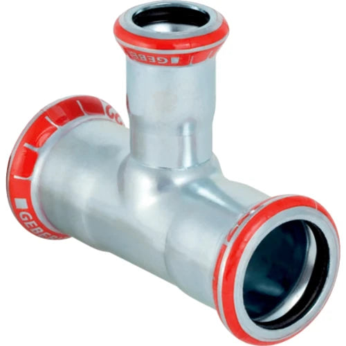 Geberit Mapress C-acier zingué té réduit FFF 22 x 28 x 22 mm