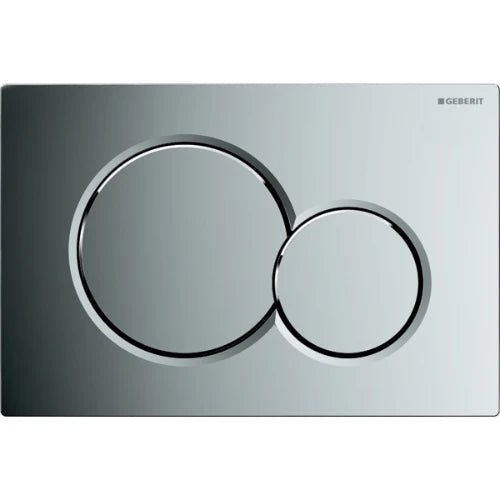 Geberit Sigma 01 plaque de commande - chromé - avec 2 touches