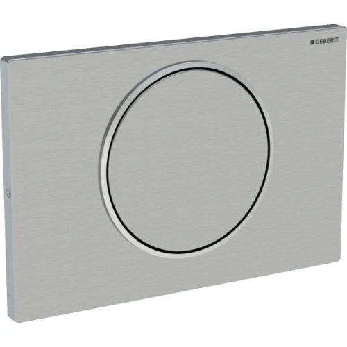 Geberit Sigma 10 plaque de commande inox brossé anti vandalisme inox à visser