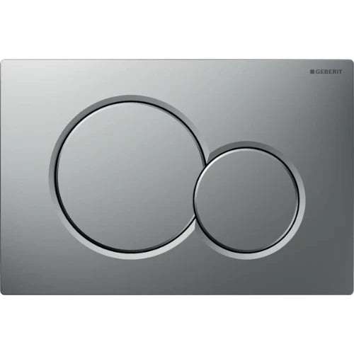 Geberit Sigma 01 plaque de commande - chromé mat/chromé - synthétique - avec 2 touches