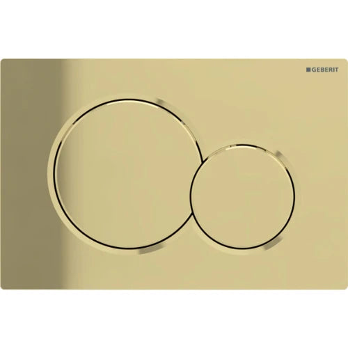 Geberit Sigma 01 plaque de commande laiton de luxe pour réservoir encastré plastique avec 2 touches