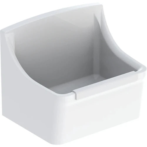 Geberit 300 Basic Norma déversoir avec pare-choc 450 x 350 x 350 mm - blanc - sans trous pour grille