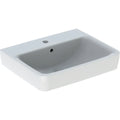 Geberit Renova Plan lavabo 550 x 440 mm - blanc KeraTect - avec trou de robinet - avec trop-plein