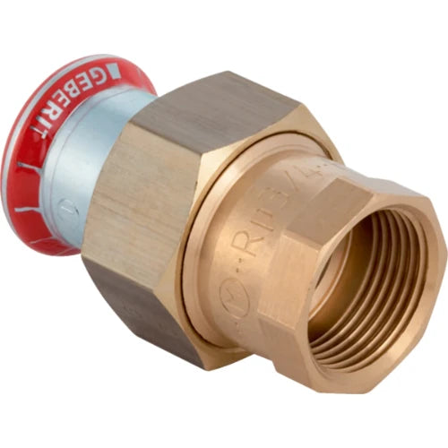 Geberit Mapress C-acier zingué raccord 3-pièces avec joint plat FF 28 x 4/4 F