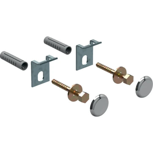 matériel de fixation geberit group pour urinoirs kerafix (2 pc.): chromé