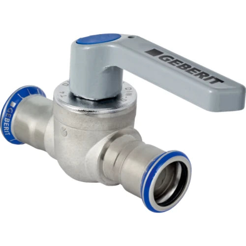 Geberit Mapress inox vanne à bille avec poignée de commande FF 18 x 18 mm