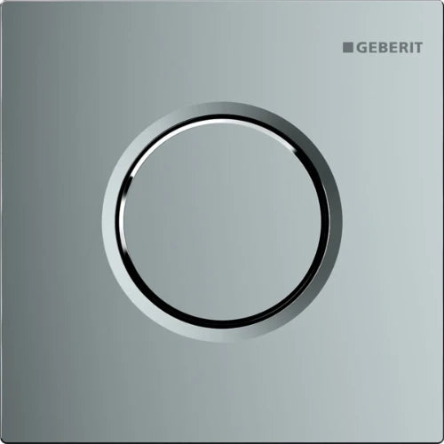 Geberit Sigma 01 plaque de commande urinoir- chromé - bouton poussoir pneumatique manuel - chromé