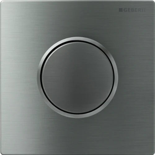 PLAQUE DE COMMANDE GEBERIT SIGMA 10 inox brossé synthetique bouton pneumatique pour urinoir