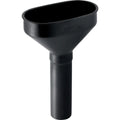 Geberit PE entonnoir 40 mm PE noir oval avec grille