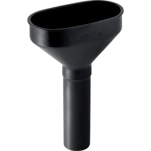 Geberit PE entonnoir 40 mm PE noir oval avec grille