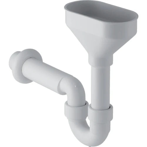 ENTONNOIR GEBERIT 40 MM blanc polypropylene avec siphon et rosace