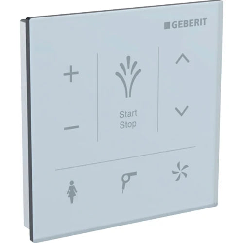 Geberit AquaClean panneau de commande mural glas / blanc