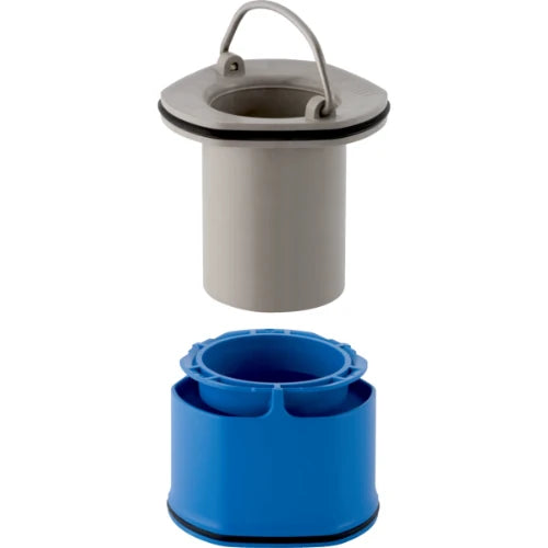 Geberit WSS trop-plein 90 chromé avec support pour uniflex 90 tub plat