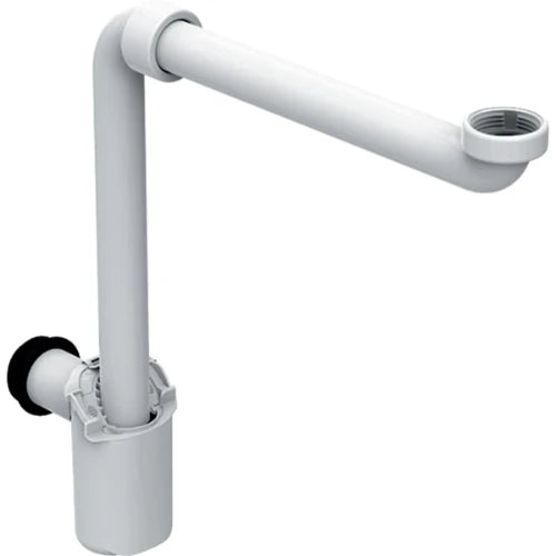Geberit PP siphon tubulaire simple gain de place 5/4 x 32 mm - blanc - pour meubles de salle de bain