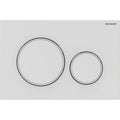 Geberit Sigma 20 plaque de commande - easy-to-clean blanc mat laqué/blanc - synthétique - avec 2 touches