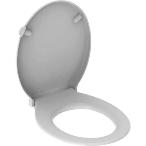 Geberit RENOVA NR1 abattant blanc inox charnière avec tige de gauche à droite - antibactérien