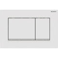 Geberit Sigma 20 (ex Sigma 30) plaque de commande - blanc/blanc mat - avec 2 touches
