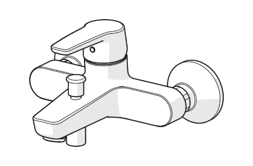 Hansa Hansapolo mitigeur bain - chromé