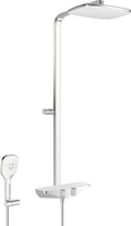 Hansa Emotion colonne de douche blanc/chromé Robinetterie de douche à effet pluie