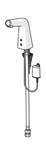 Hansa Hansadesigno Style robinet électronique eau froide 1/2 6V - chromé