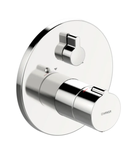 Hansa Hansahome set de finition robinet thermostatique avec inverseur - chromé - rond