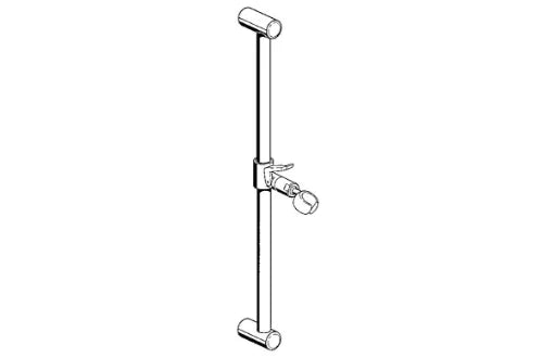 Hansa barre de douche chromé