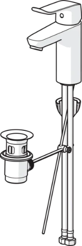 Hansa HansaCare robinet lavabo chromé