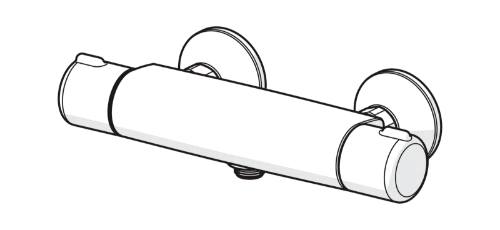 Hansa Hansamicra robinet thermostatique douche - chromé