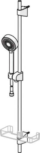 HANSA HANSABASICJET Doucheset Mat zwart (Handdouche 95mm)