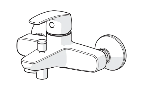 Hansa HansaPinto mitigeur bain/douche chromé