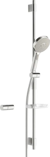 SET DE DOUCHE HANSA ACTIVEJET chromé montage murale-ronde flexible 150 cm avec support savon