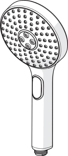 DOUCHETTE HANSA ACTIVEJET 120 MM chromé/gris 3 jet ronde