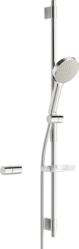 SET DE DOUCHE HANSA ACTIVEJET 97 ! cm 120 MM chromé/gris 1 jet flexible 1750 mm avec porte savon