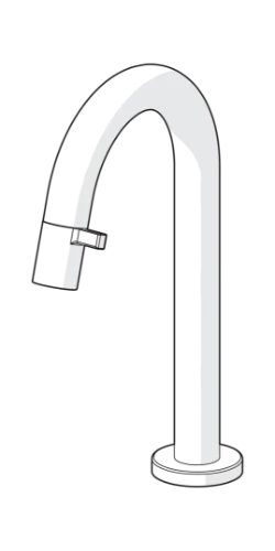 Hansa Hansanova Style robinet eau froide - bec 131 mm - chrome