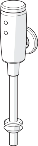 Hansa Hansaelectra robinet électronique d'urinoir 6V - Bluetooth - chromé