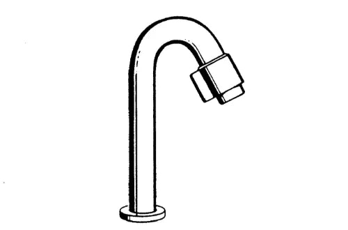 Hansa Hansanova robinet eau froide - bec 127 mm - chrome