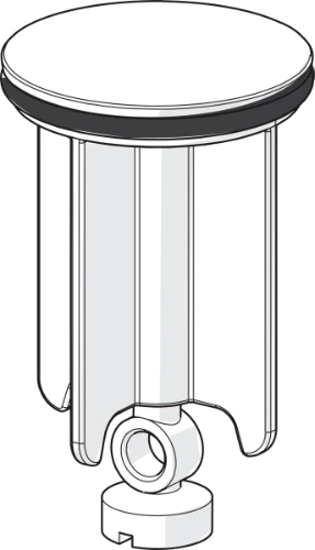 Hansa bouchon chromé pour vidage automatique