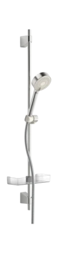 Hansa HansaBasicjet set de douche 920 mm - avec douchette Basicjet 95 mm - 3 jets - chromé - flexible de douche 1750 mm - porte-savon