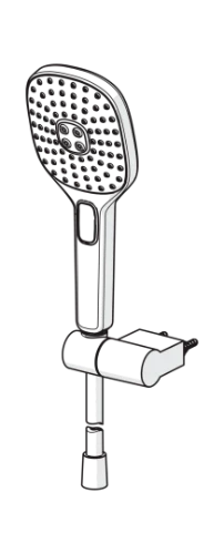 Hansa HansaActivejet Style set douchette chromé (douchette 108x120mm)
