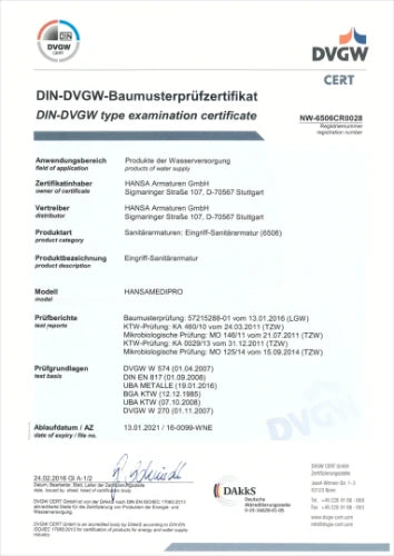 HANSA HANSAMEDIPRO Wastafelkraan Chroom