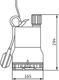 Wilo Drain TM 32/7 pompe vide-cave avec flotteur et câble 4m