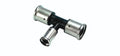 Henco PK-serie PVDF à sertir té réduit 90° FFF 50 x 26 x 50 mm