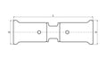 Henco PVDF à sertir manchon FF 50 x 50 mm