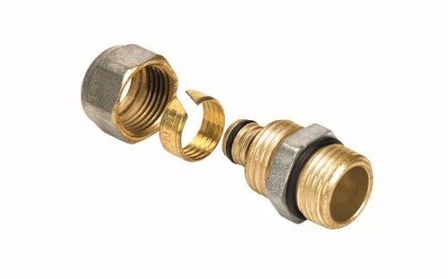 Henco laiton à visser raccord droit de transition MF 32 x 4/4 M