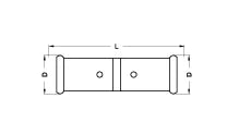 Henco laiton à sertir manchon FF 16 x 16 mm